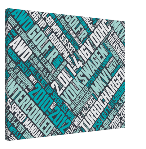 Volkswagen Golf R Mk6 - Canvas Print - ChannelsRed.com