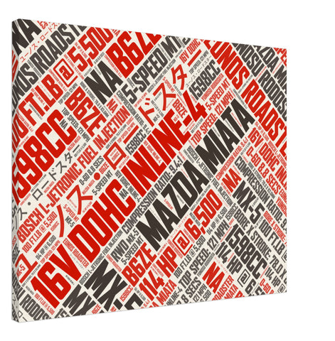 Mazda Miata NA - Canvas Print - ChannelsRed.com