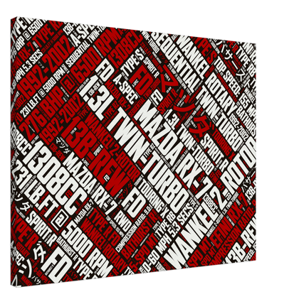 Mazda RX-7 FD  -  Canvas Print - ChannelsRed.com